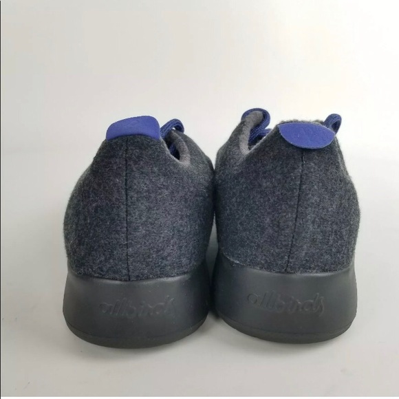 Men’s Allbirds Wool Runners Size 8 Black Blue - Picture 5 of 6